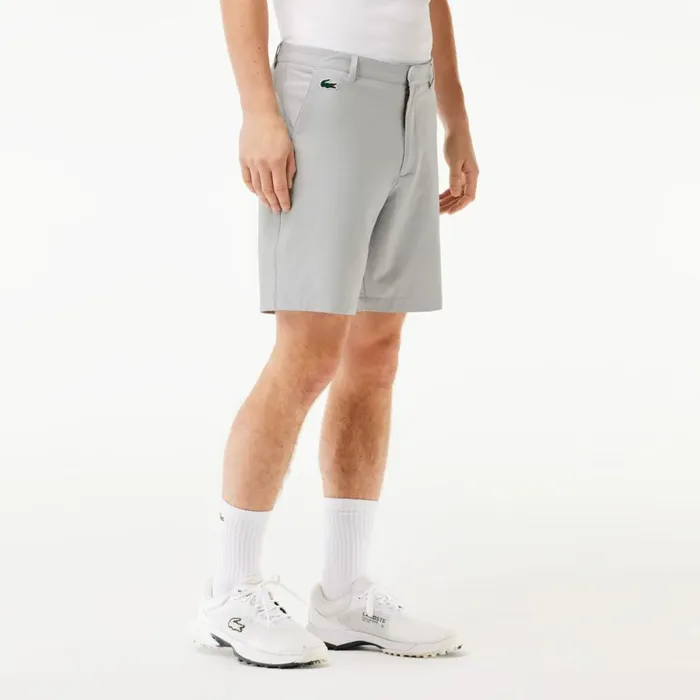 Shorts and Swim Men Lacoste Men039s UltraDry Golf Bermuda Shorts Grey P0y