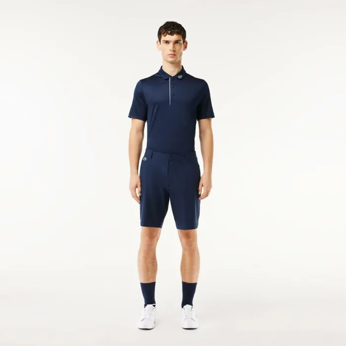 Shorts and Swim Men Lacoste Men039s UltraDry Golf Bermuda Shorts Navy Blue 166