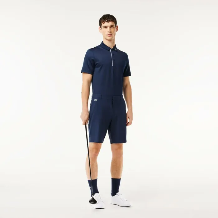 Shorts and Swim Men Lacoste Men039s UltraDry Golf Bermuda Shorts Navy Blue 166