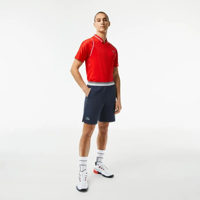 Shorts and Swim Men Lacoste Mens Lacoste Tennis X Daniil Medvedev Mesh Shorts Blue Kxe