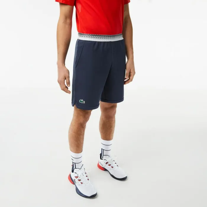 Shorts and Swim Men Lacoste Mens Lacoste Tennis X Daniil Medvedev Mesh Shorts Blue Kxe