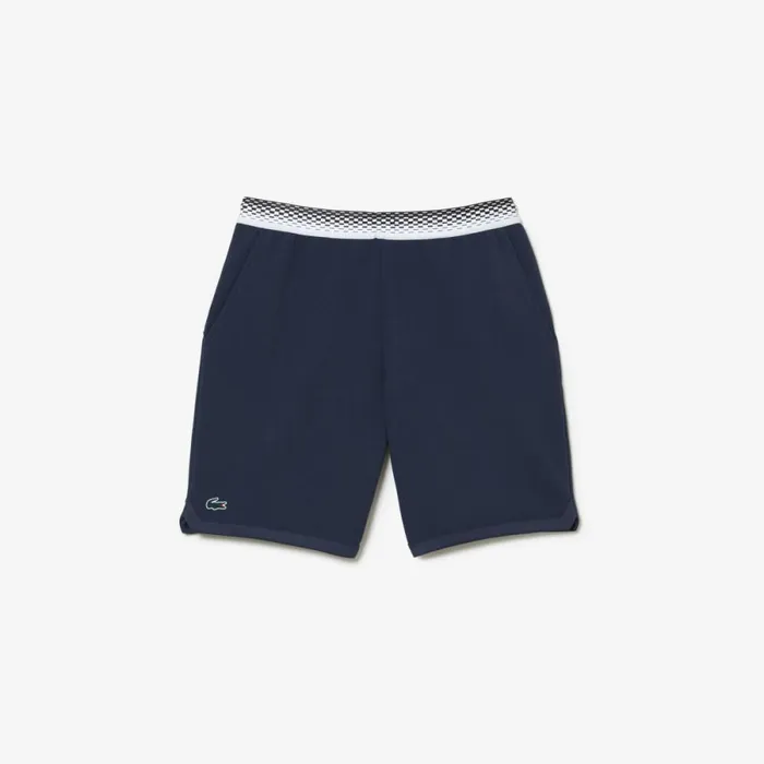 Shorts and Swim Men Lacoste Mens Lacoste Tennis X Daniil Medvedev Mesh Shorts Blue Kxe