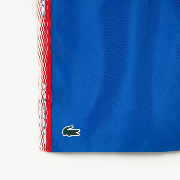 Shorts and Swim Men Lacoste Mens Recycled Polyester Tennis Shorts Kingdom Blue Kxb