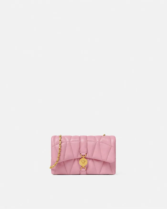 Shoulder and Crossbody Women Versace Kleio Quilted Mini Bag Pink