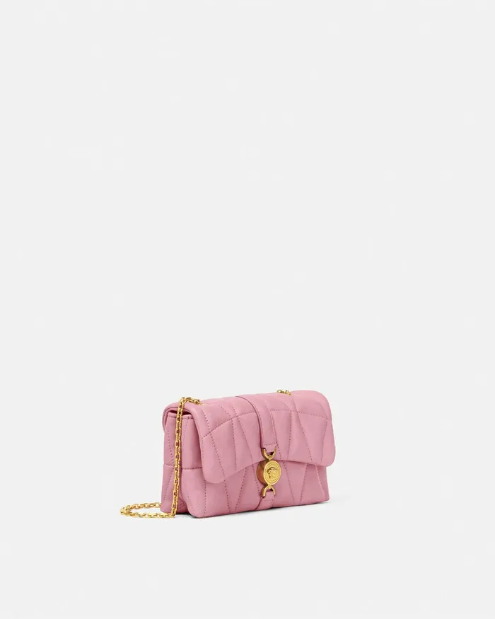 Shoulder and Crossbody Women Versace Kleio Quilted Mini Bag Pink