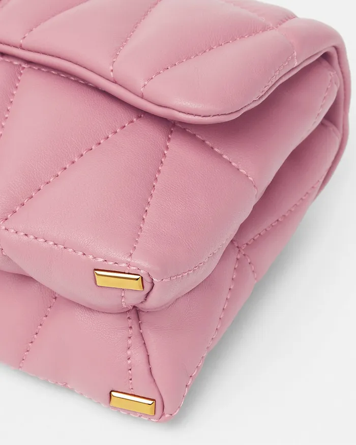 Shoulder and Crossbody Women Versace Kleio Quilted Mini Bag Pink