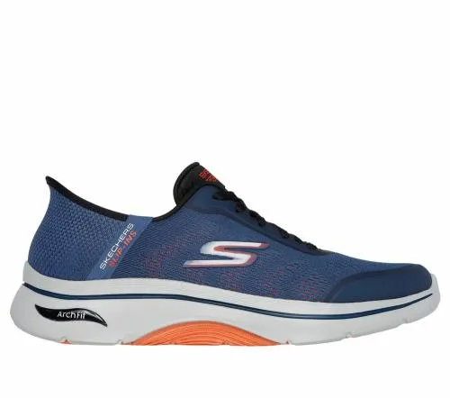 Slipins GO WALK Arch Fit 20 8211 Simplicity 25 Navy Orange Men SKECHERS SlipOn