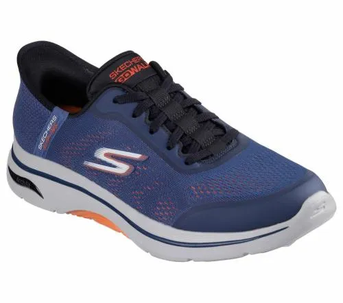 Slipins GO WALK Arch Fit 20 8211 Simplicity 25 Navy Orange Men SKECHERS SlipOn