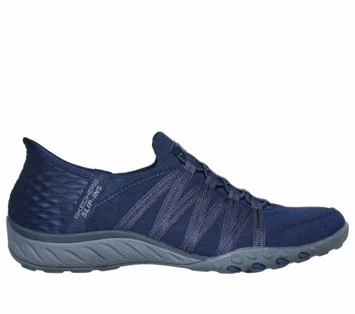 Slipins Relaxed Fit BreatheEasy 8211 RollWithMe Navy Women SKECHERS SlipOn