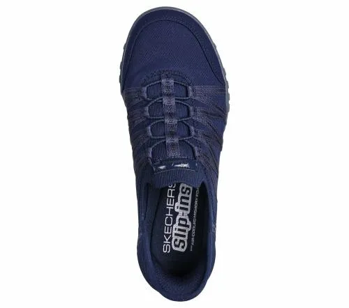 Slipins Relaxed Fit BreatheEasy 8211 RollWithMe Navy Women SKECHERS SlipOn