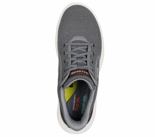 Slipins Relaxed Fit Cyrus 8211 Shaw Gray Men SKECHERS SlipOn