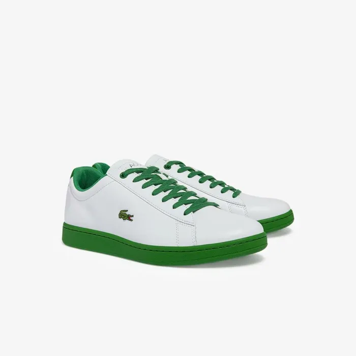 Sneakers Men Lacoste Men039s Hydez Leather Sneakers Whitegreen 082