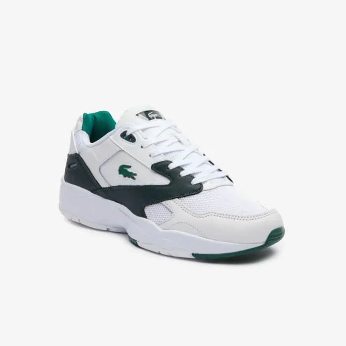Sneakers Men Lacoste Men039s Storm 96 LO Mesh And Leather Rubber Crocodile Sneakers Whitedark Green 1r5 Sneakers Men Lacoste Men039s Storm 96 LO Mesh And Leather Rubber Crocodile Sneakers Whitedark Green 1r5