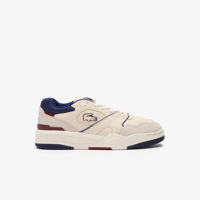 Sneakers Men Lacoste Mens Lineshot Eyelet Upper Sneakers Off Whitenavy Wn1