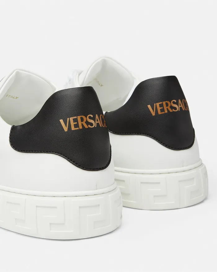 Sneakers Men Versace Studded Greca Trainers Blackgold