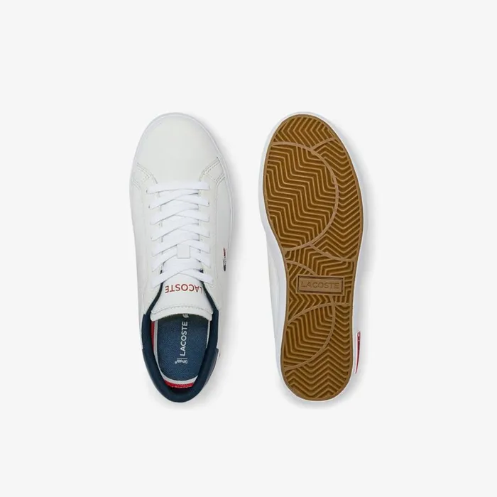 Sneakers Women Lacoste Women039s Powercourt Leather Multicolor Sneakers Whtnvyred 407