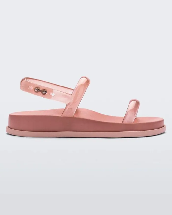 Soft Wave Sandal Pinkclear Pink Women Melissa Sandals