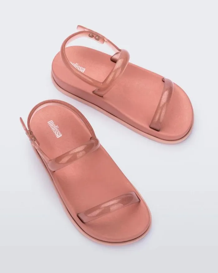 Soft Wave Sandal Pinkclear Pink Women Melissa Sandals