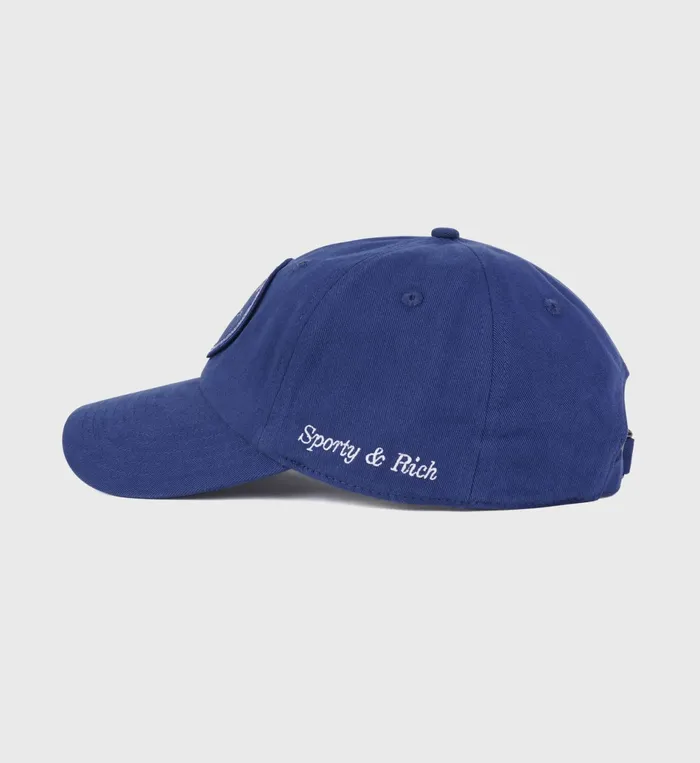 Sporty and Rich Hats Women Eden Crest Hat 8211 IndigoWhite
