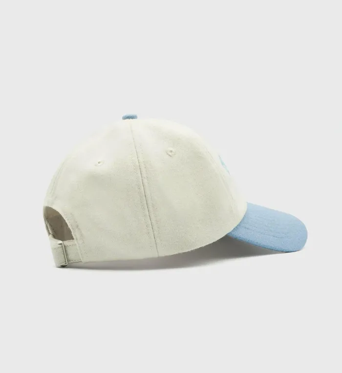 Sporty and Rich Hats Women Wellness Club Wool Hat 8211 Off WhiteSky Blue