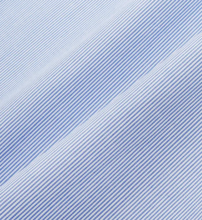 Sporty and Rich Shirting Women Serif Logo Boxer Short 8211 BlueWhite Thin Stripe
