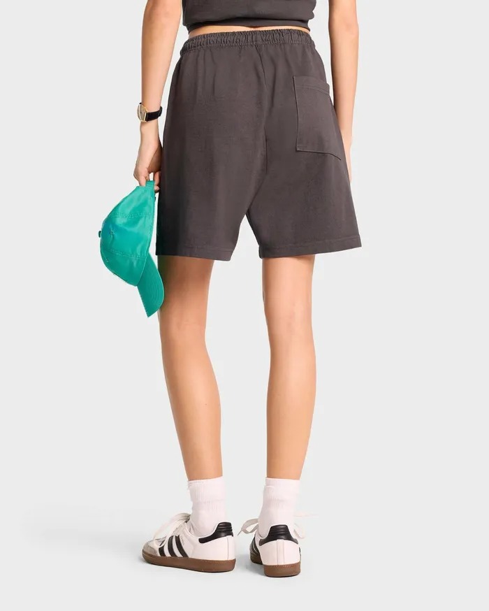 Sporty and Rich Shorts Women California Gym Short 8211 Faded BlackSpring Green