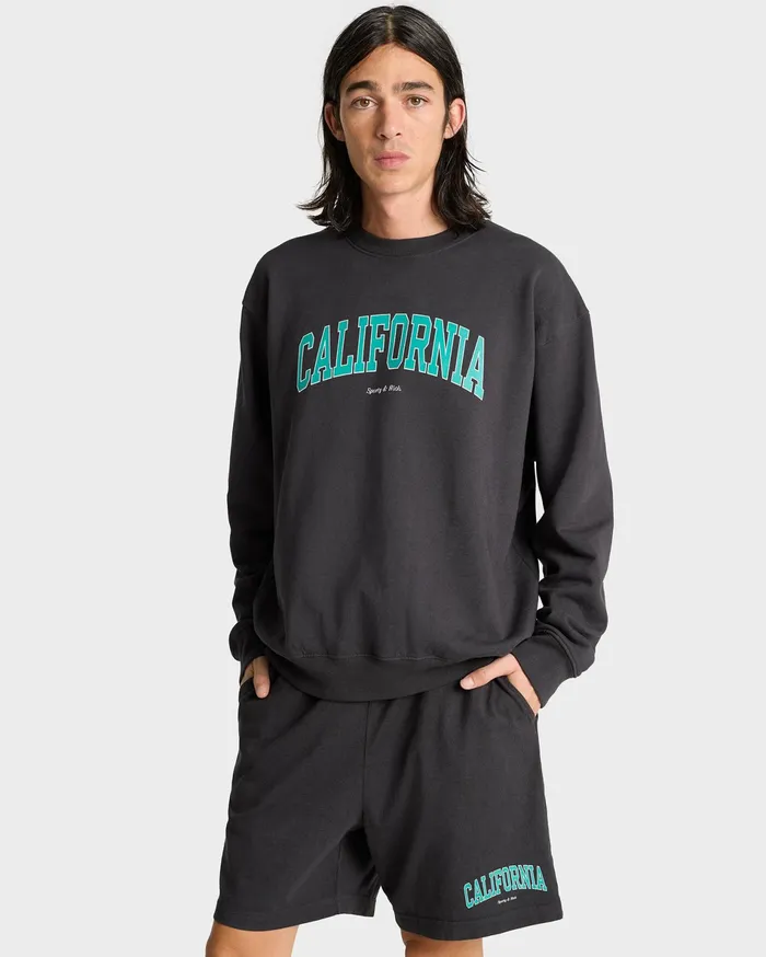 Sporty and Rich Shorts Women California Gym Short 8211 Faded BlackSpring Green