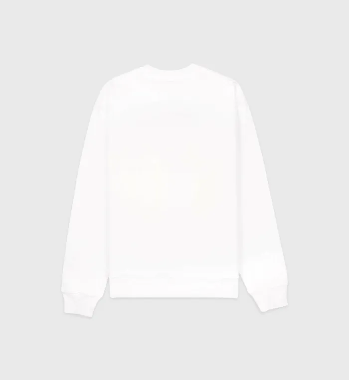 Sporty and Rich Sweatshirts Women California Crewneck 8211 WhiteBright Red
