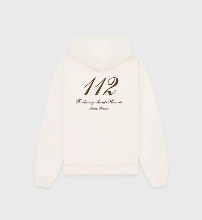 Sporty and Rich Sweatshirts Women Faubourg Hoodie 8211 CreamChocolate
