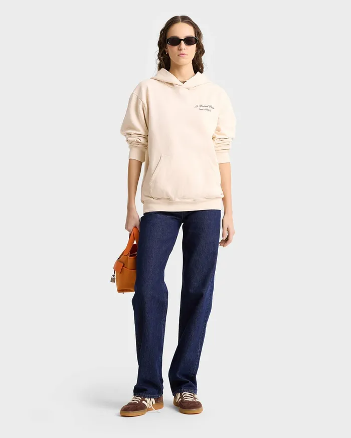 Sporty and Rich Sweatshirts Women Faubourg Hoodie 8211 CreamChocolate