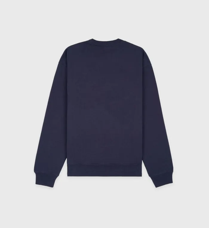 Sporty and Rich Sweatshirts Women Sports Crewneck 8211 NavyWhite