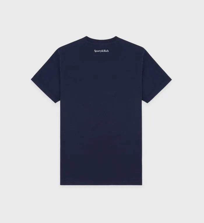 Sporty and Rich TShirts and Tops Women Wellness Club TShirt 8211 NavyWhite
