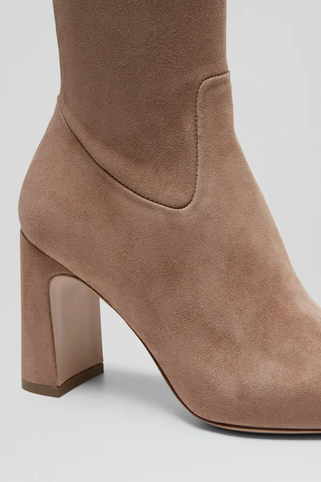 STRETCH BELOW THE KNEE BOOT 85 CAMELSUEDE Leather Scanlan Theodore Women STRETCH BELOW THE KNEE BOOT 85 CAMELSUEDE Leather Scanlan Theodore Women