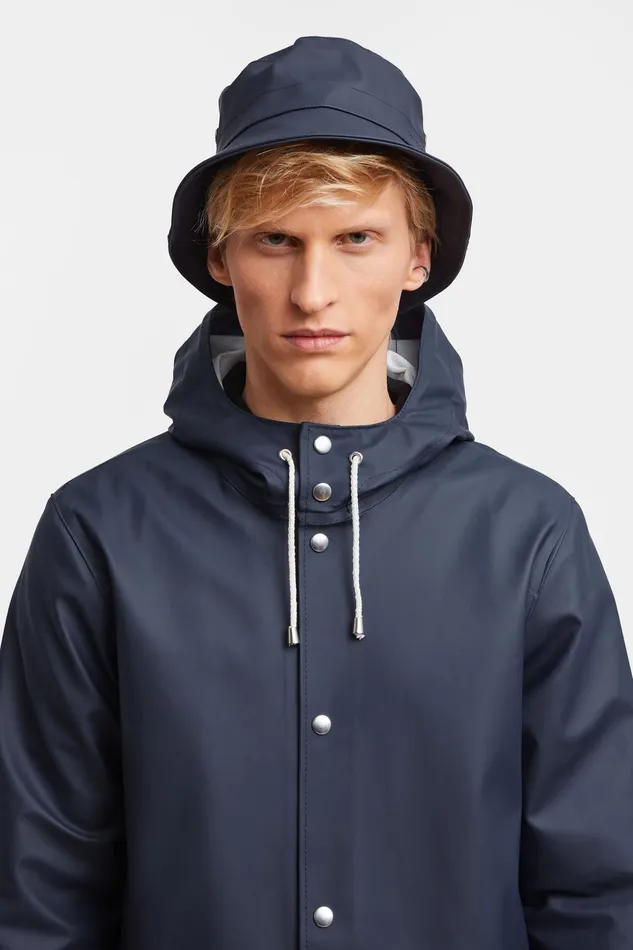 Stutterheim Beckholmen Bucket Hat Navy Women Bucket Hats
