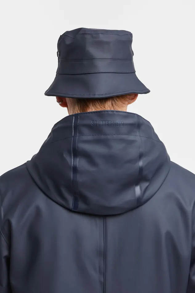Stutterheim Beckholmen Bucket Hat Navy Women Bucket Hats