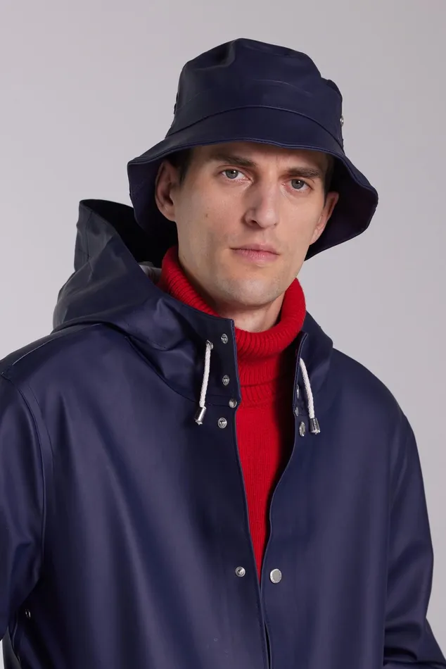 Stutterheim Beckholmen Bucket Hat Navy Women Bucket Hats