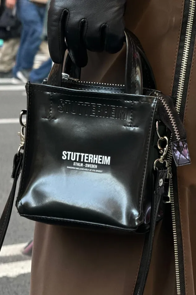 Stutterheim Biblio Opal Mini Bag Opal Black Women Handbags