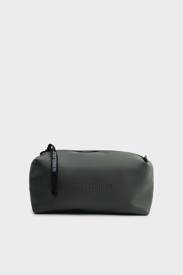 Stutterheim Container Large Wash Bag Green Women Wash Bags