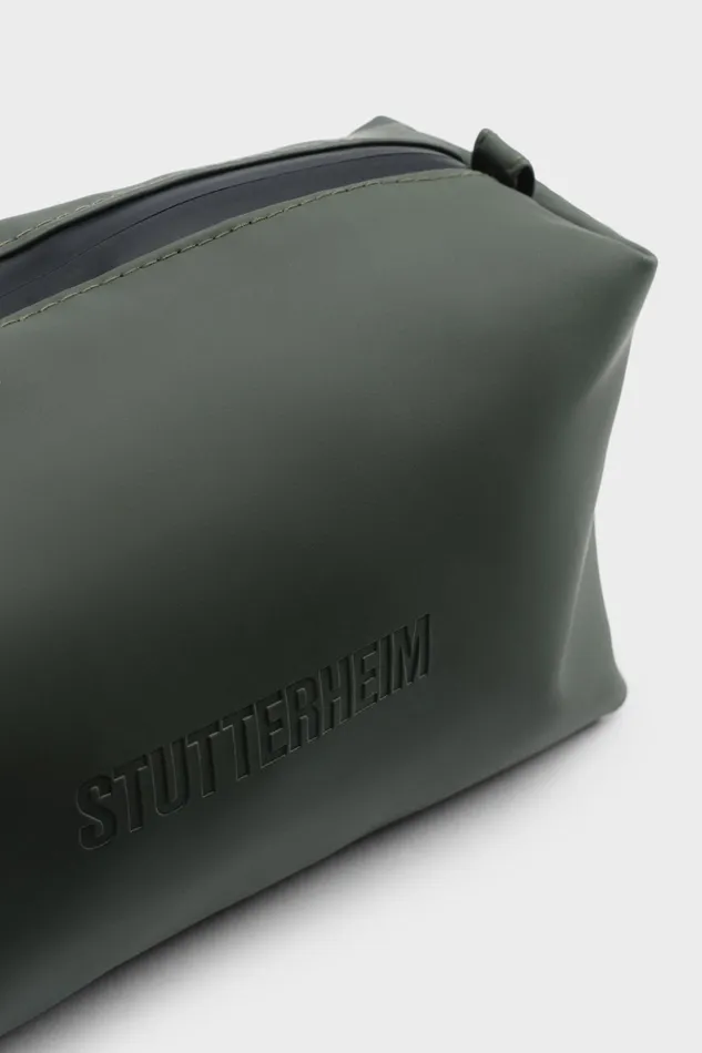 Stutterheim Container Large Wash Bag Green Women Wash Bags