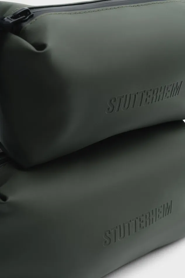 Stutterheim Container Large Wash Bag Green Women Wash Bags
