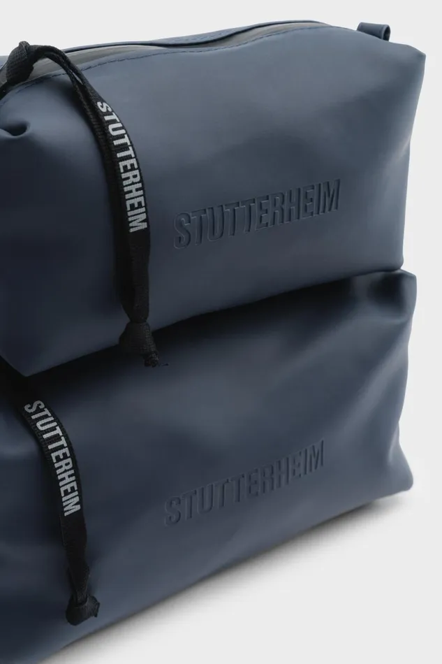 Stutterheim Container Small Wash Bag Navy Women Wash Bags