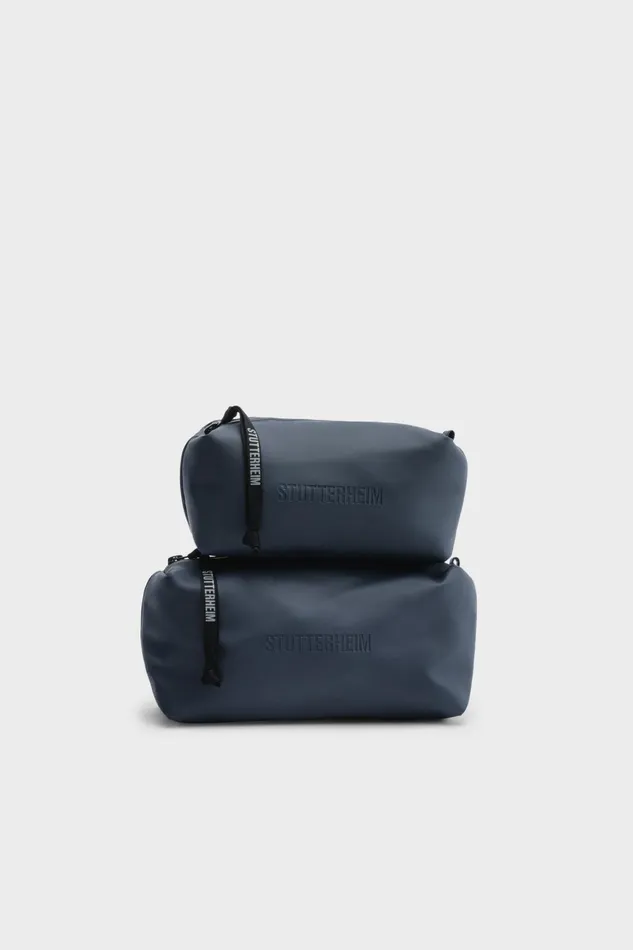 Stutterheim Container Small Wash Bag Navy Women Wash Bags