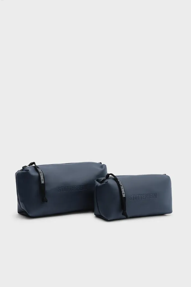 Stutterheim Container Small Wash Bag Navy Women Wash Bags