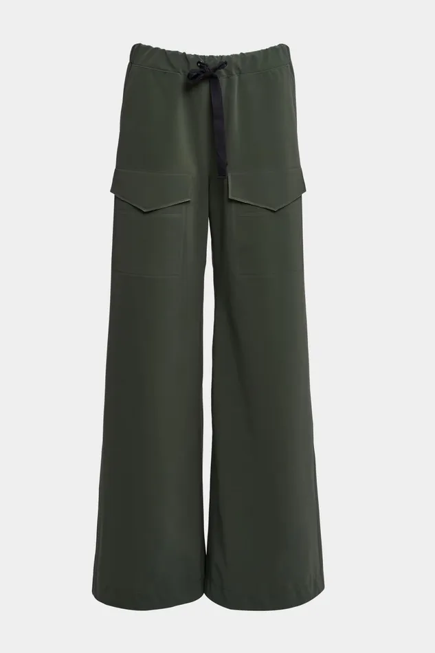 Stutterheim Jarla Matte Trousers Green Women Bottoms