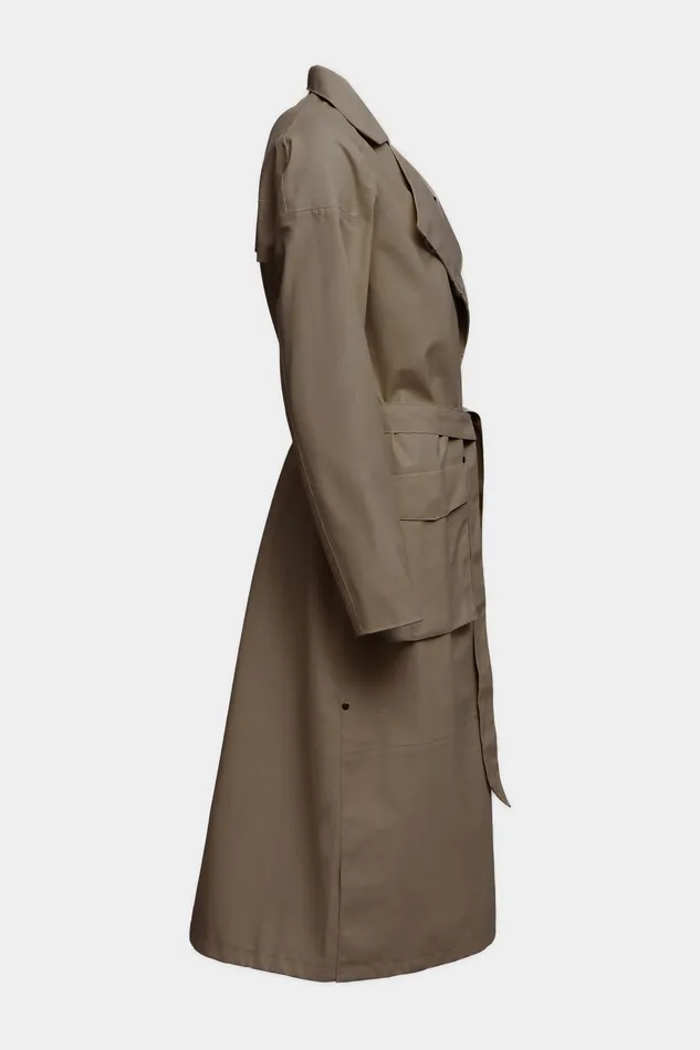 Stutterheim Kista Lightweight Trench Coat Mole Women Trench Coats