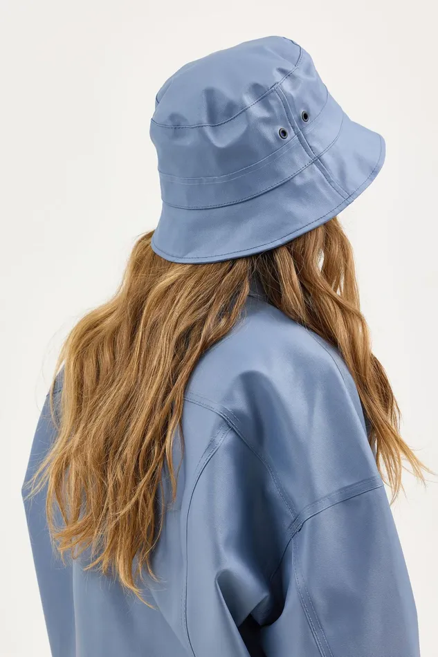 Stutterheim Lee X STUTTERHEIM Bucket Hat Ash Blue Women Bucket Hats