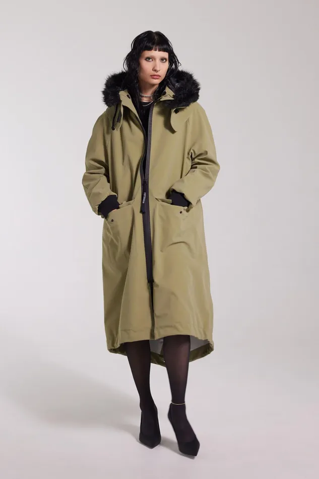 Stutterheim Pajala Parka Aloe Women Winter Coats
