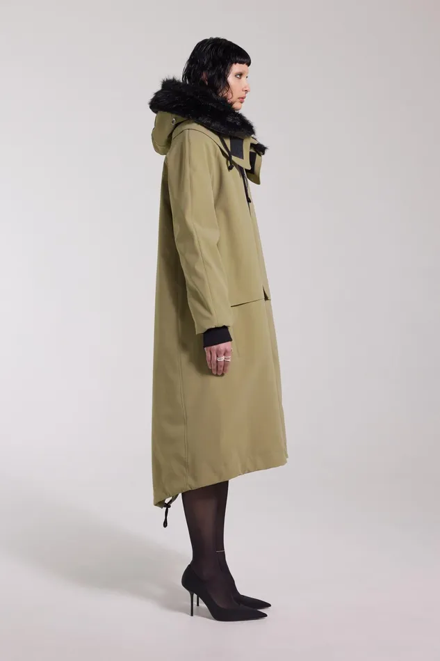 Stutterheim Pajala Parka Aloe Women Winter Coats