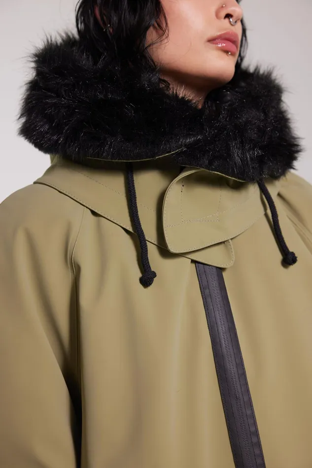 Stutterheim Pajala Parka Aloe Women Winter Coats