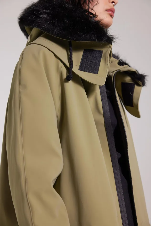 Stutterheim Pajala Parka Aloe Women Winter Coats